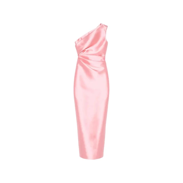 Solace London The Kira Maxi Dress in Pale Pink | Maxi Dresses | Luxury Shoes 