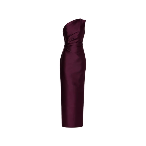Solace London The Kira Maxi Dress in Raisin | Maxi Dresses | Luxury Shoes 