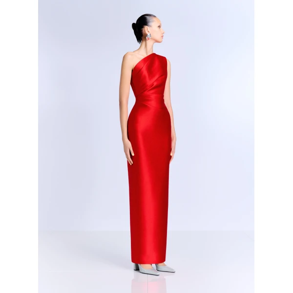 Solace London The Kira Maxi Dress in Red