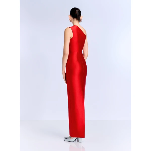 Solace London The Kira Maxi Dress in Red