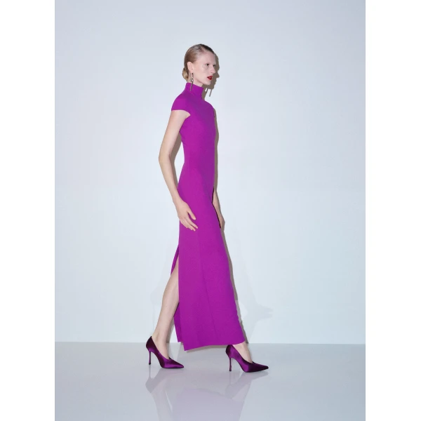 Solace London The Lang Maxi Dress in Allium Purple