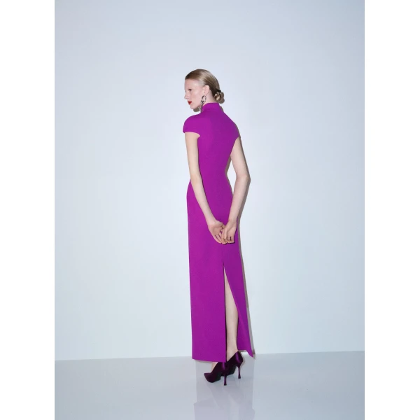 Solace London The Lang Maxi Dress in Allium Purple