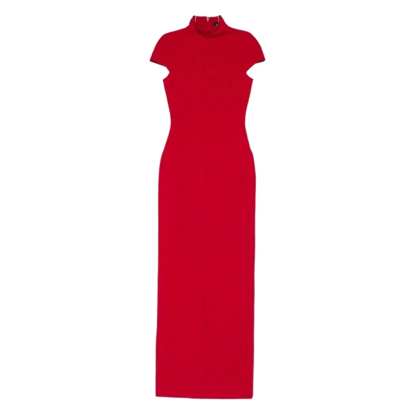 The Lang Maxi Dress in Crimson Red