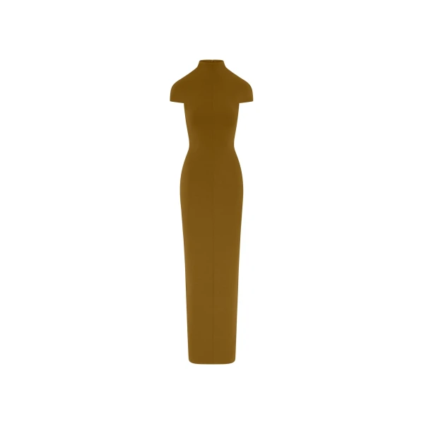 Solace London The Lang Maxi Dress in Gold | Maxi Dresses | Luxury Shoes 