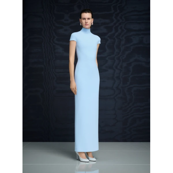 Solace London The Lang Maxi Dress in Ice Blue