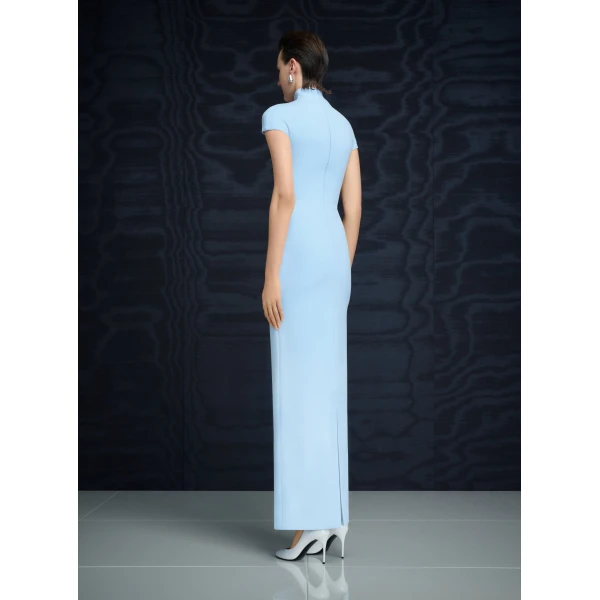 Solace London The Lang Maxi Dress in Ice Blue