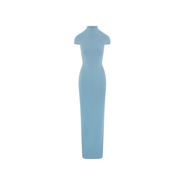 Solace London The Lang Maxi Dress in Slate Blue | Maxi Dresses | Luxury Shoes 