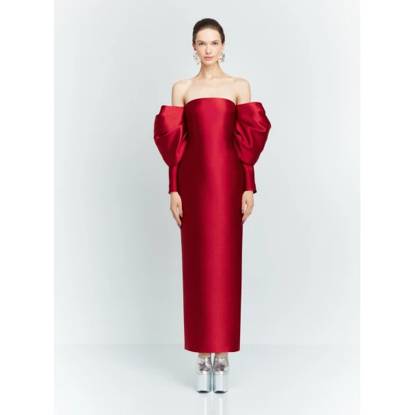 Solace London The Laylah Maxi Dress in Ruby