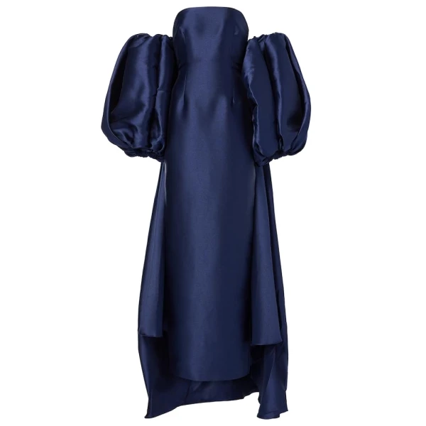 Solace London The Lea Maxi Dress in Navy | Maxi Dresses | Luxury Shoes 