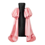 Solace London The Lea Maxi Dress in Soft Pink and Black | Maxi Dresses | Luxury Shoes 