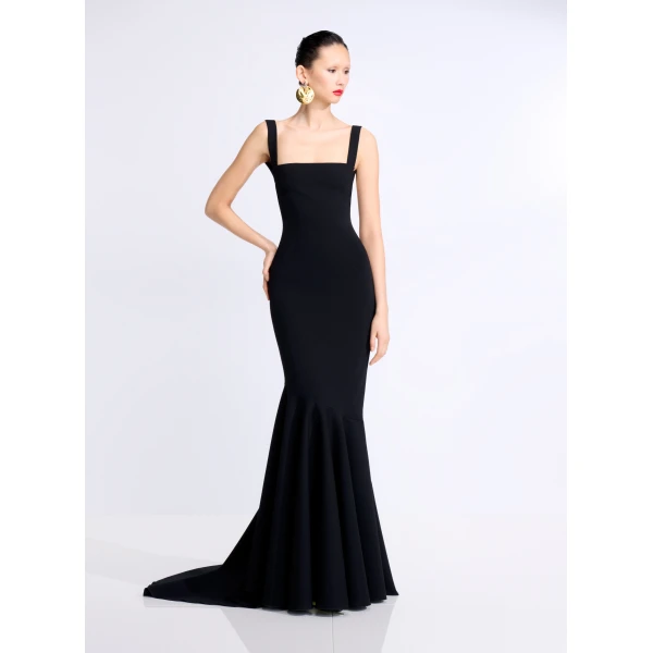 Solace London The Lottie Maxi Dress in Black