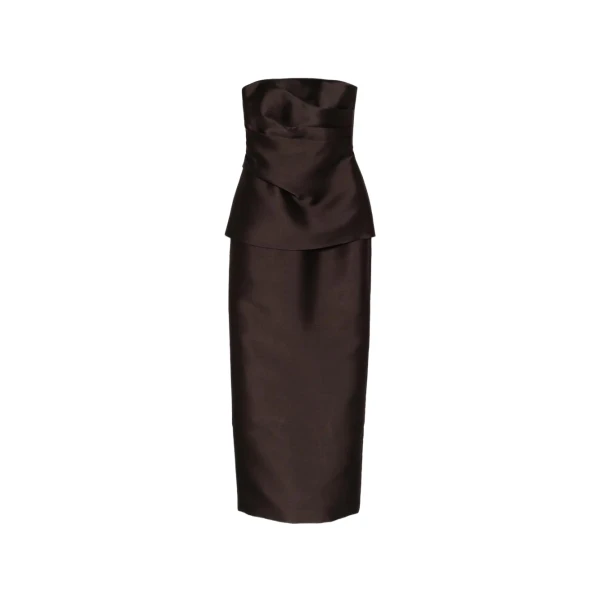 Solace London The Lucille Maxi Dress in Chesnut | Maxi Dresses | Luxury Shoes 