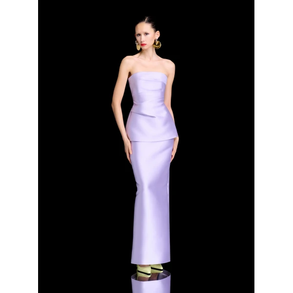 Solace London The Lucille Maxi Dress in Lavender
