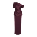 Solace London The Lucine Maxi Dress in Grape | Maxi Dresses | Luxury Shoes 