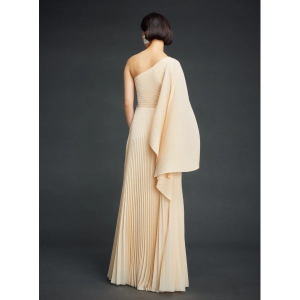 Solace London The Maci Maxi Dress in Alabaster