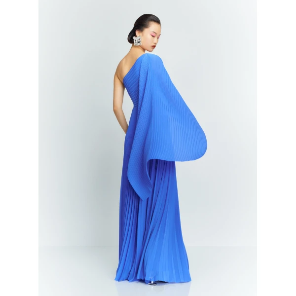 Solace London The Maci Maxi Dress in Iris Blue