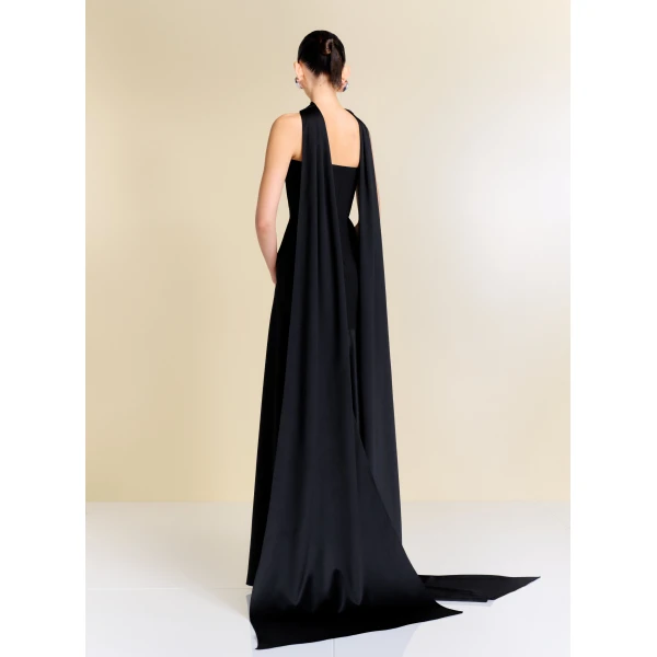 Solace London The Mae Maxi Dress in Black