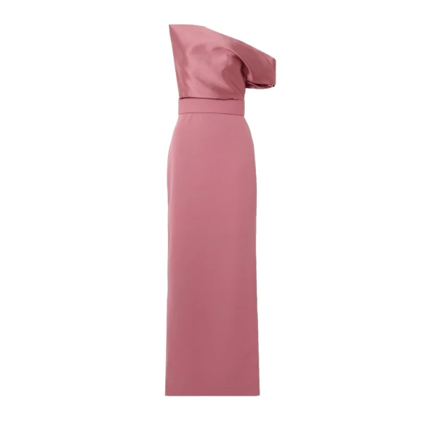 Solace London The Magda Maxi Dress in Dark Rose | Maxi Dresses | Luxury Shoes 