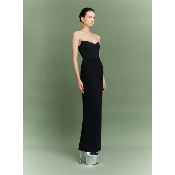 Solace London The Malla Maxi Dress in Black