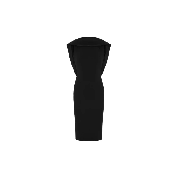 The Mansfield Midi Dress in Black