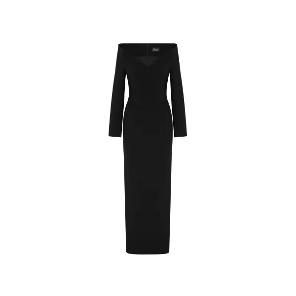 Solace London The Martine Maxi Dress in Black | Maxi Dresses | Luxury Shoes 