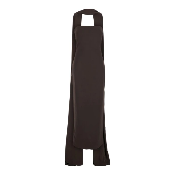 Solace London The Martine Midaxi Dress in Chesnut | Midi Dresses | Luxury Shoes 