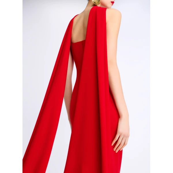 Solace London The Martine Midaxi Dress in Red