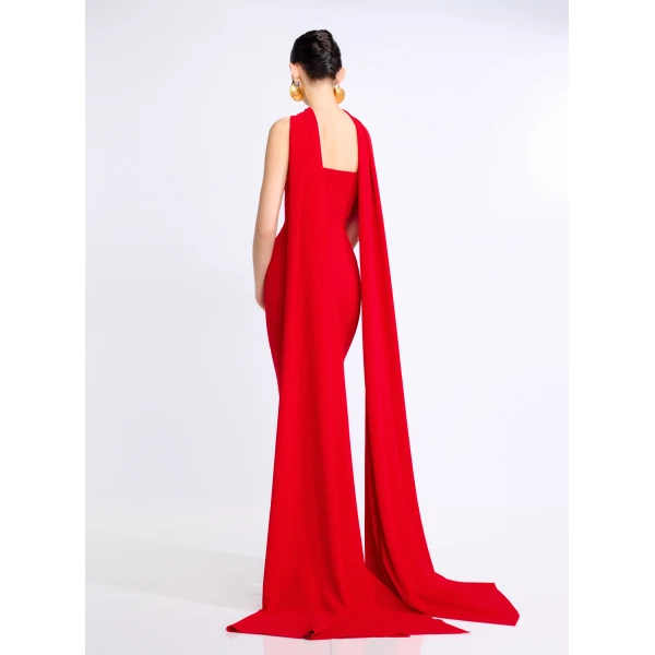 Solace London The Martine Midaxi Dress in Red