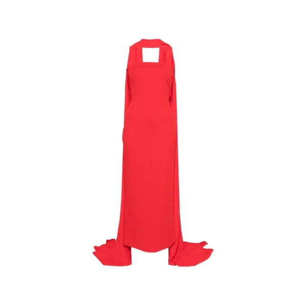 The Martine Midaxi Dress in Red
