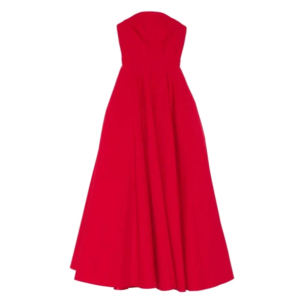 Solace London The Mathilde Maxi Dress in Crimson Red | Maxi Dresses | Luxury Shoes 