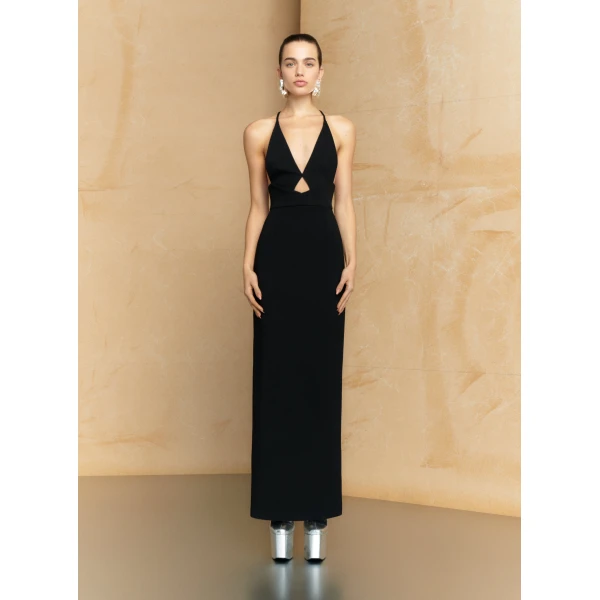 Solace London The Milly Maxi Dress in Black