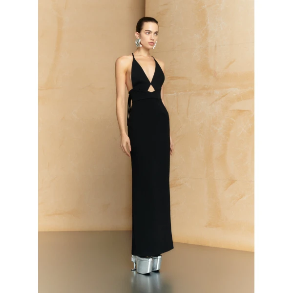 Solace London The Milly Maxi Dress in Black