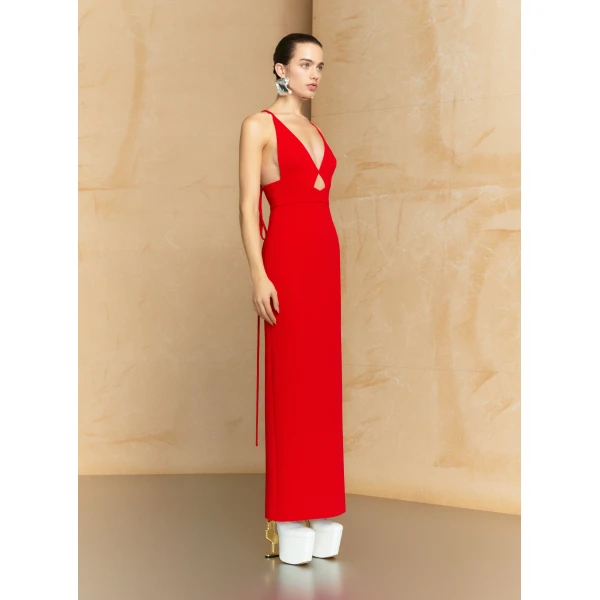 Solace London The Milly Maxi Dress in Red
