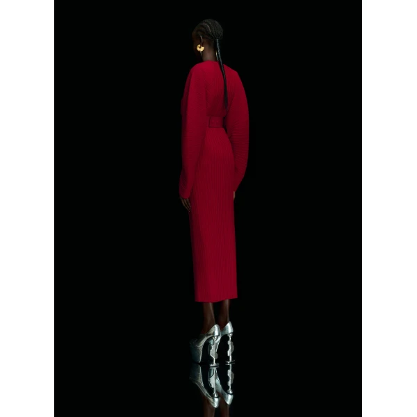 Solace London The Mirabelle Maxi Dress in Ruby