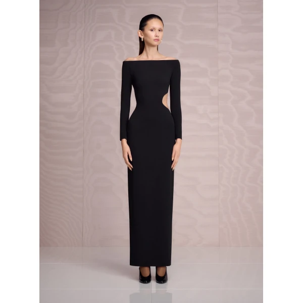 Solace London The Mircea Maxi Dress in Black