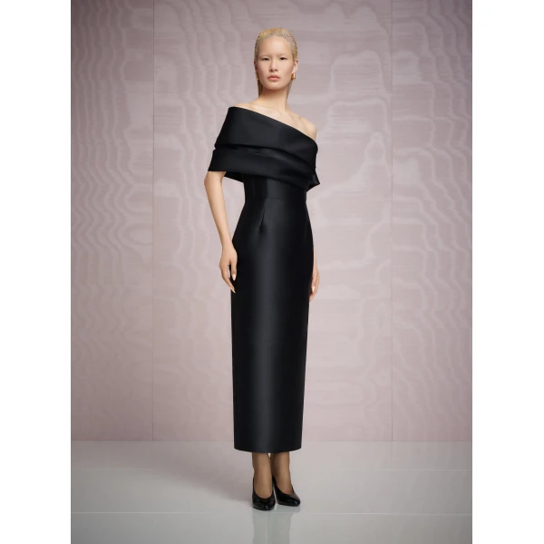 Solace London The Mirla Midaxi Dress in Black