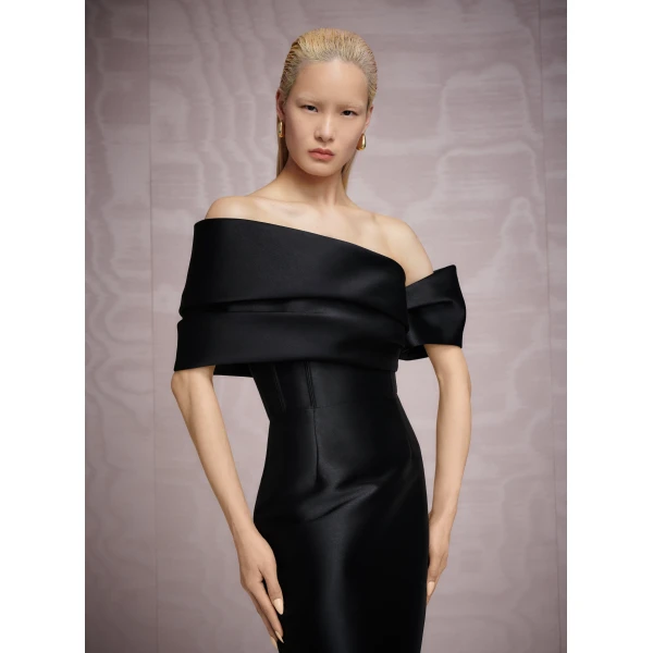 Solace London The Mirla Midaxi Dress in Black