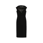 Solace London The Monica Midi Dress in Black | Midi Dresses | Luxury Shoes 