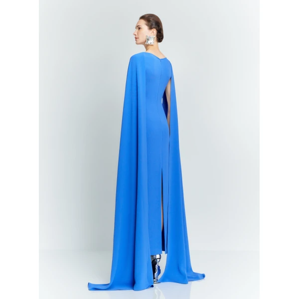 Solace London The Morgan Maxi Dress in Iris Blue