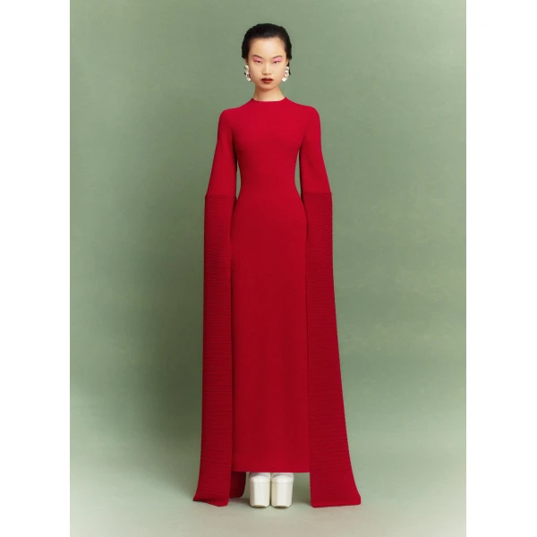 Solace London The Naomi Maxi Dress in Ruby