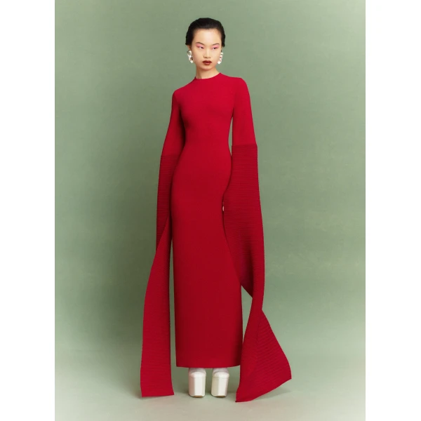 Solace London The Naomi Maxi Dress in Ruby