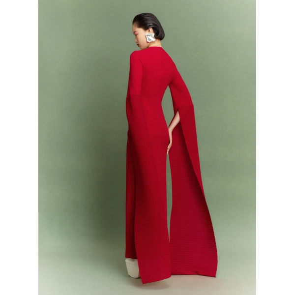 Solace London The Naomi Maxi Dress in Ruby
