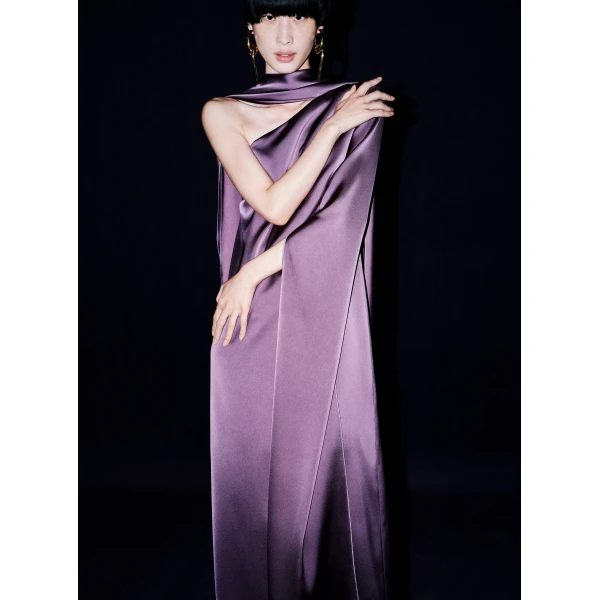 Solace London The Newman Maxi Dress in Acai