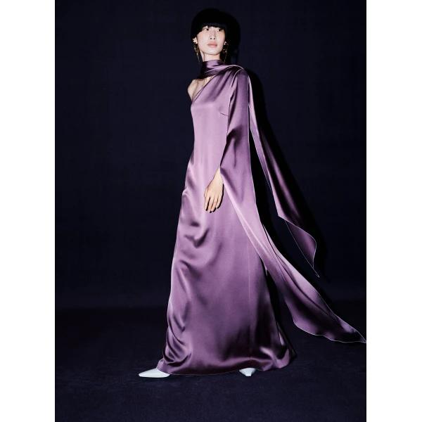 Solace London The Newman Maxi Dress in Acai