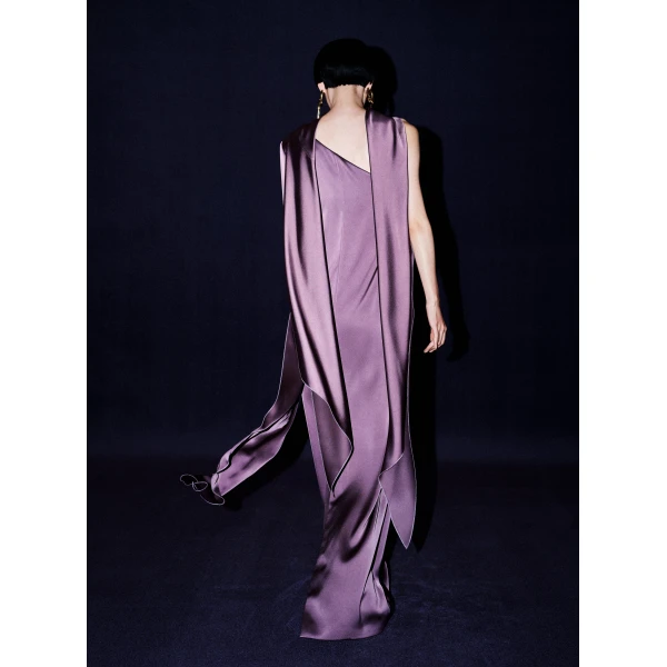 Solace London The Newman Maxi Dress in Acai