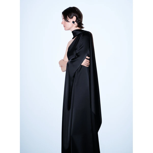 Solace London The Newman Maxi Dress in Black