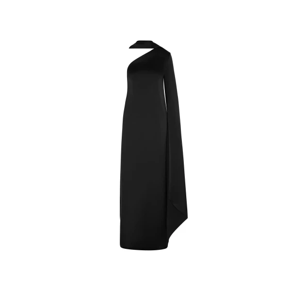 Solace London The Newman Maxi Dress in Black | Maxi Dresses | Luxury Shoes 