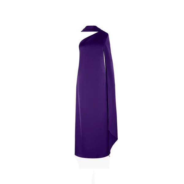 Solace London The Newman Maxi Dress in Deep Orchid | Maxi Dresses | Luxury Shoes 