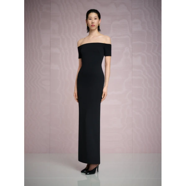 Solace London The Nile Maxi Dress in Black