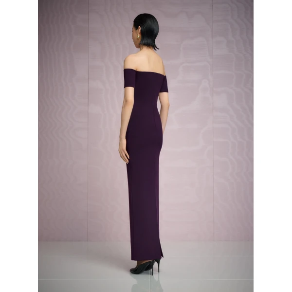 Solace London The Nile Maxi Dress in Plum
